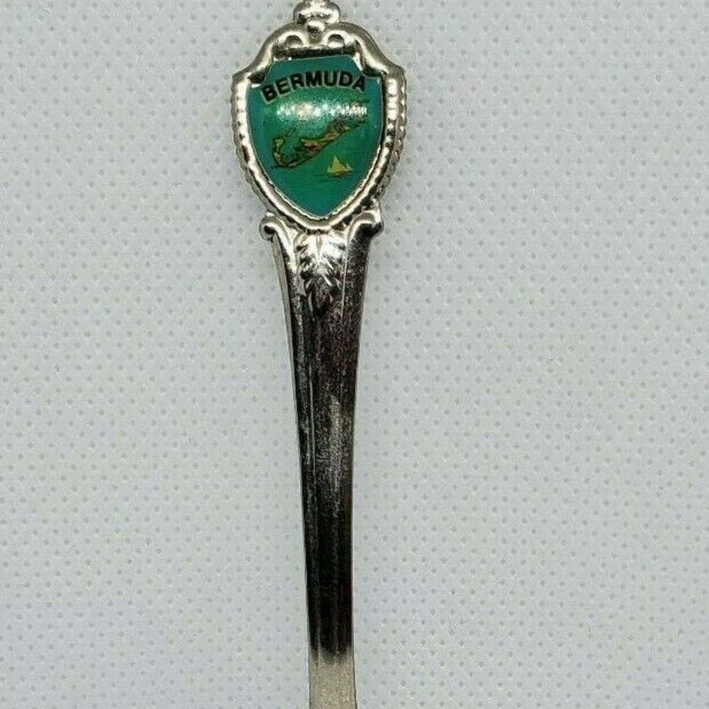 Bermuda Engraved Embossed Collectible Mini Spoon Home Décor